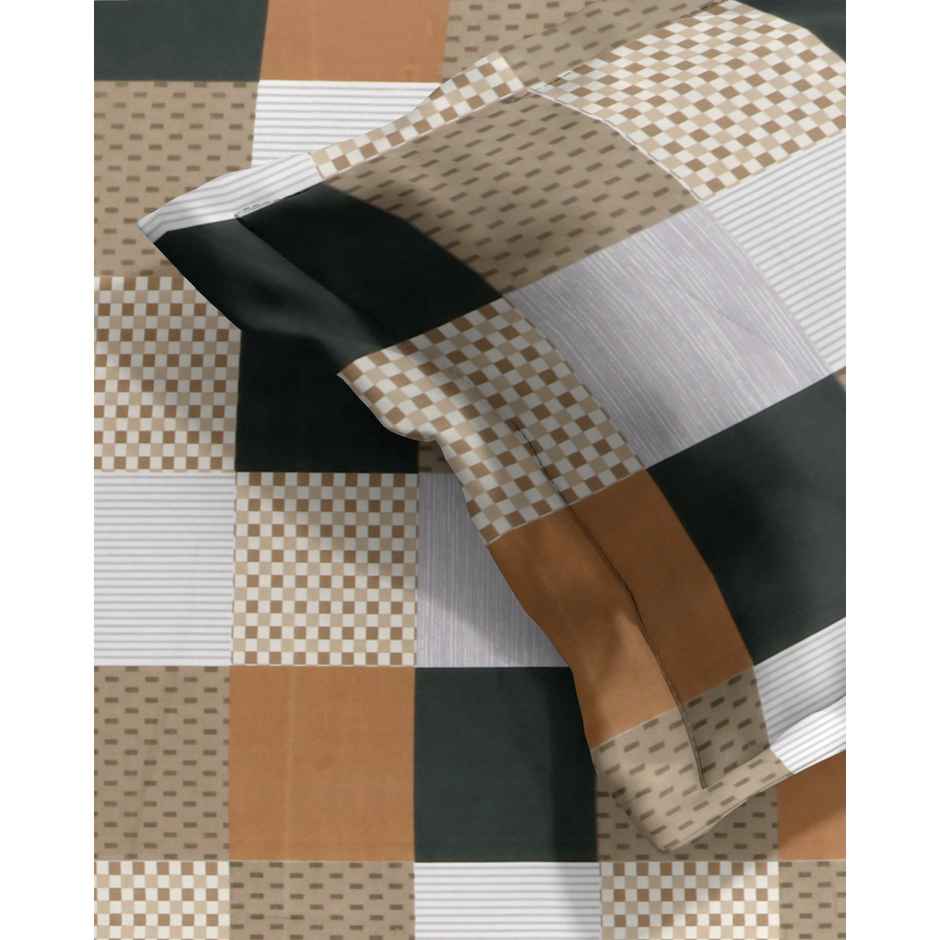 Dream Living Premium Cotton Rich Utsav | Double Bedsheet 135 GSM w/ 2 Pillow Covers 220x250 cm | 3