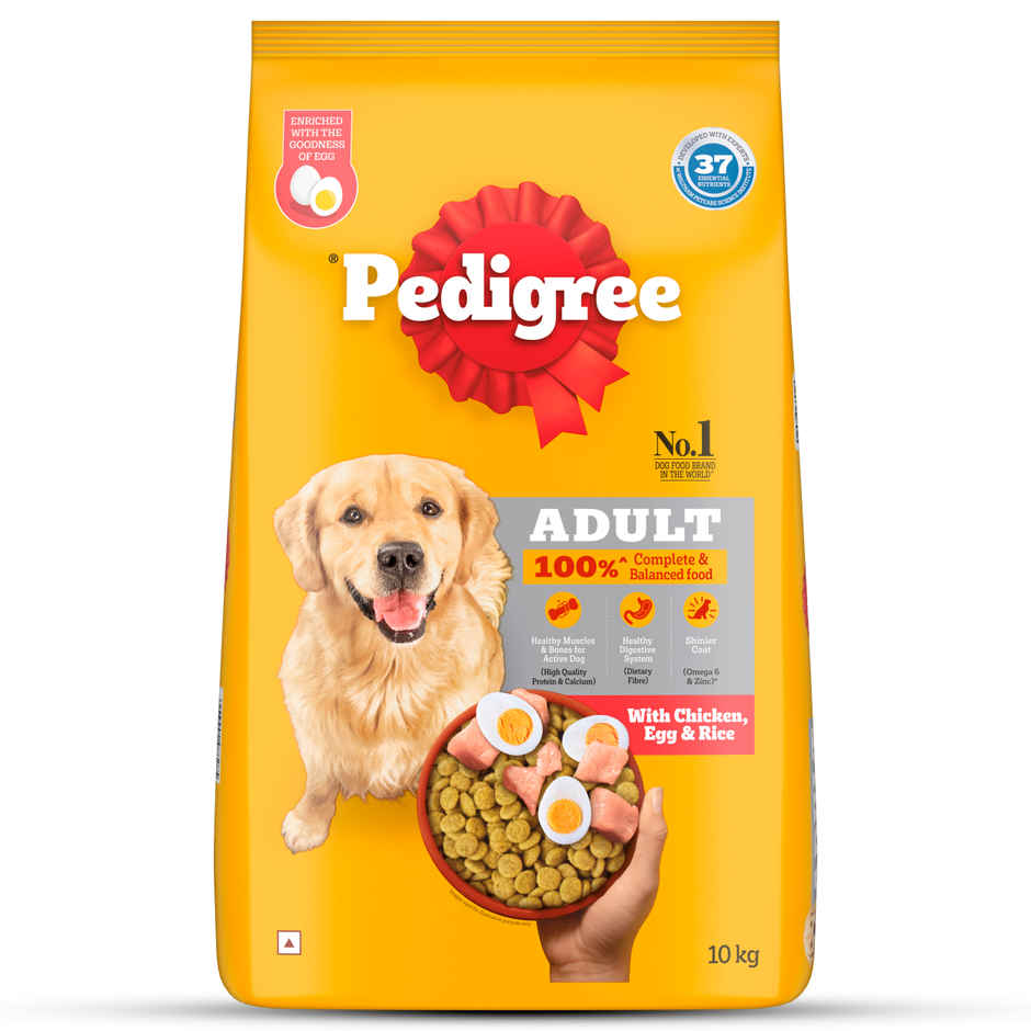 Pedigree Adult Chicken, Egg & Rice Dry Dog Food