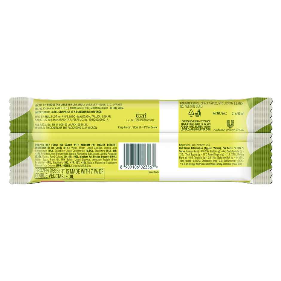 Kwality Wall's Twister Pineapple | Frozen Dessert Stick