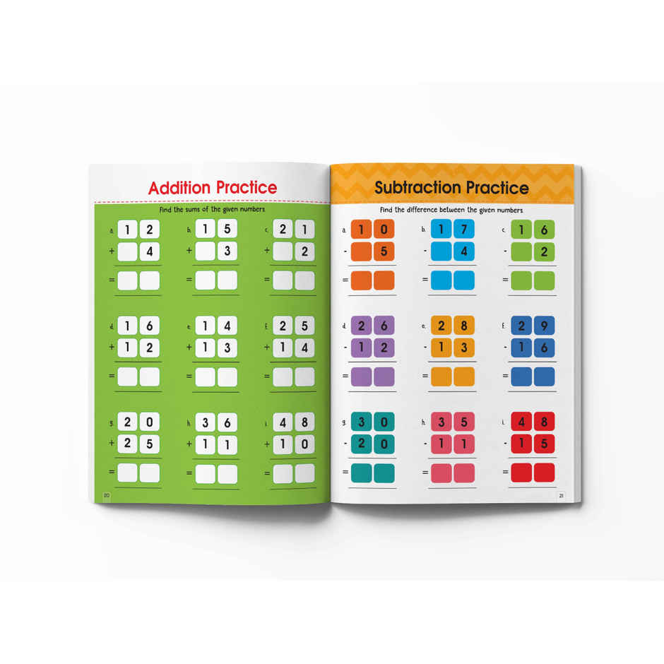 Addition and Subtraction Activity Book for Children - 80+ Activities Inside