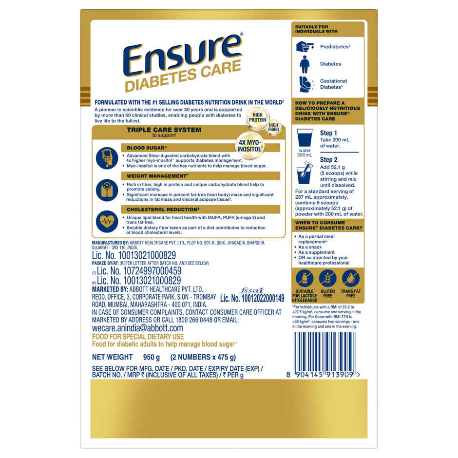 Ensure Diabetes Care Wholesome Wheat Drink Mix