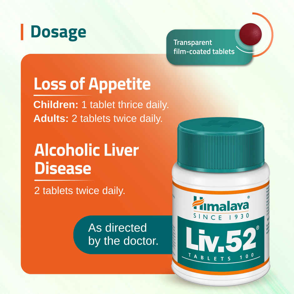 Himalaya Liv. 52 Liver Care Supplement Tablets