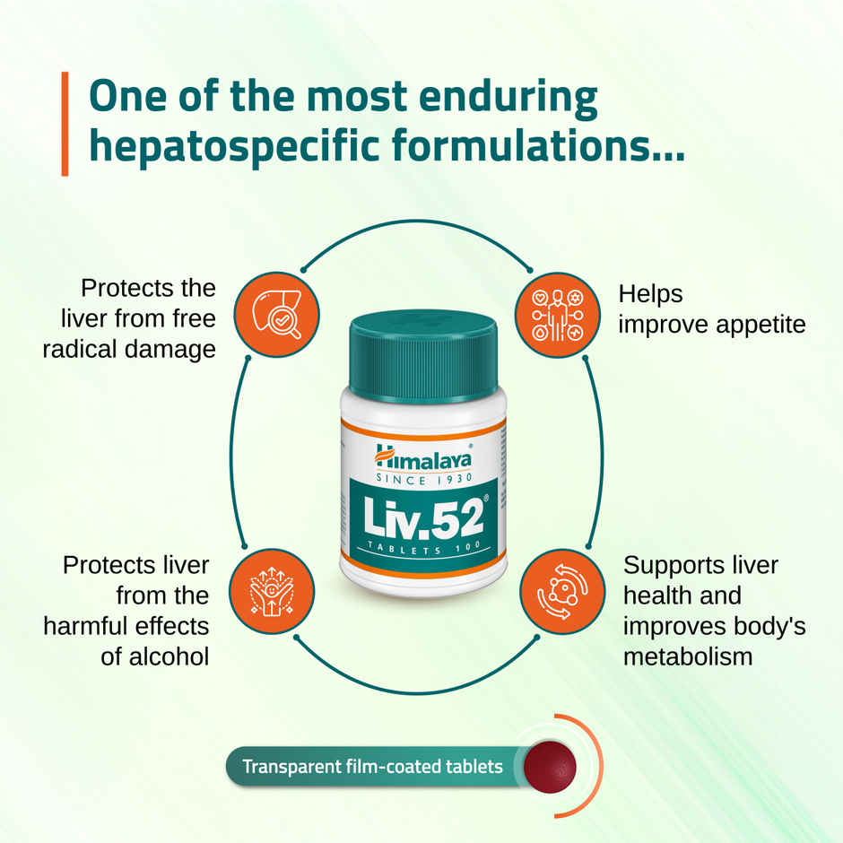 Himalaya Liv. 52 Liver Care Supplement Tablets