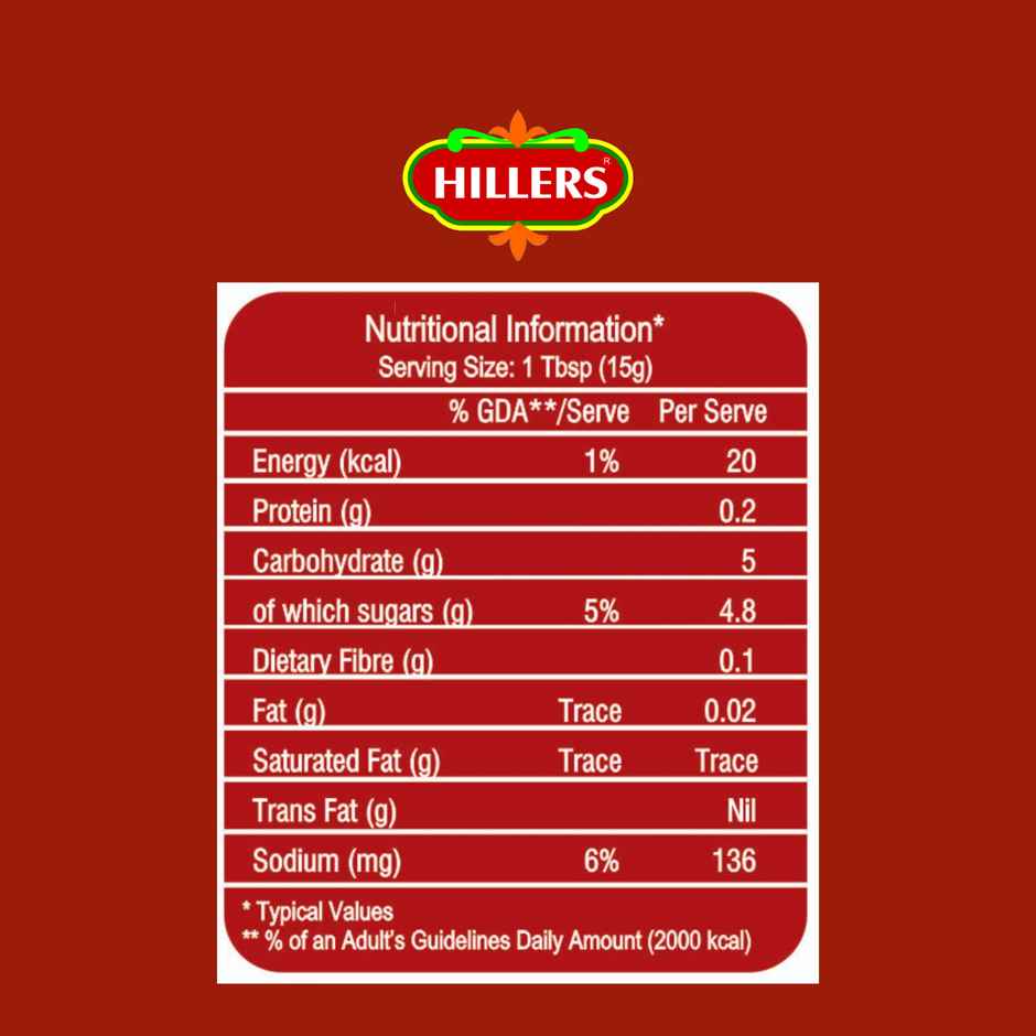Hillers Tomato Ketchup