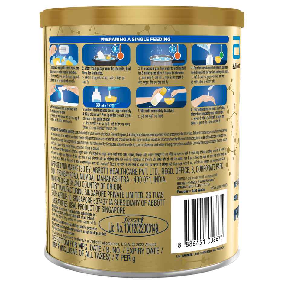 Similac Plus Stage 1 Infant Formula Tin
