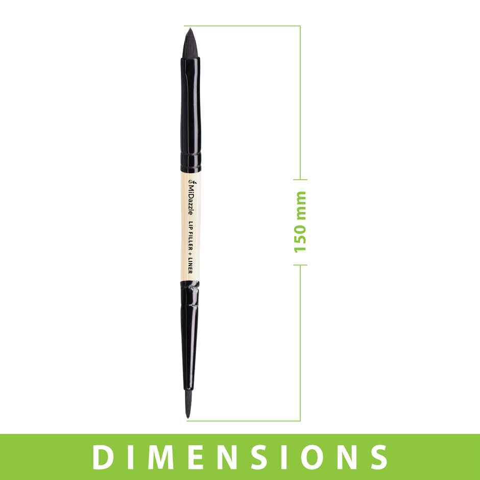 Midazzle Premium Wooden 2in1 Lip Filler and Lip Liner Makeup Brush |MIMB1115