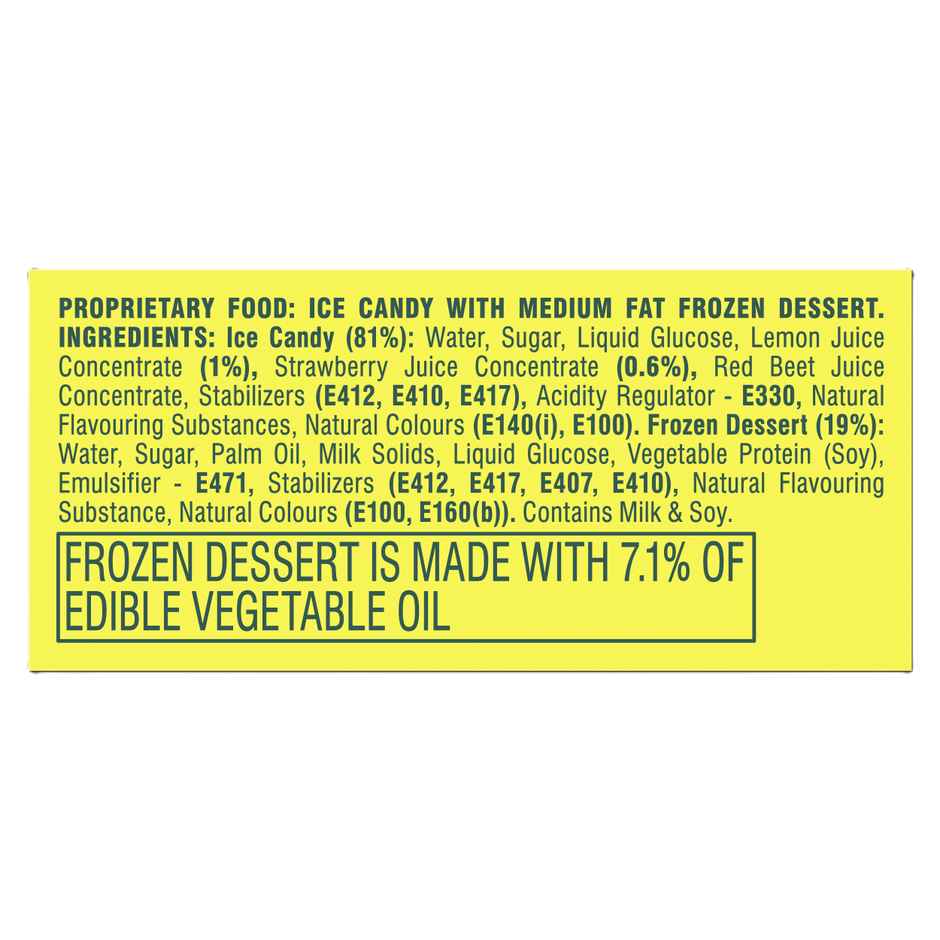 Kwality Wall's Twister Pineapple | Frozen Dessert Stick Combo   