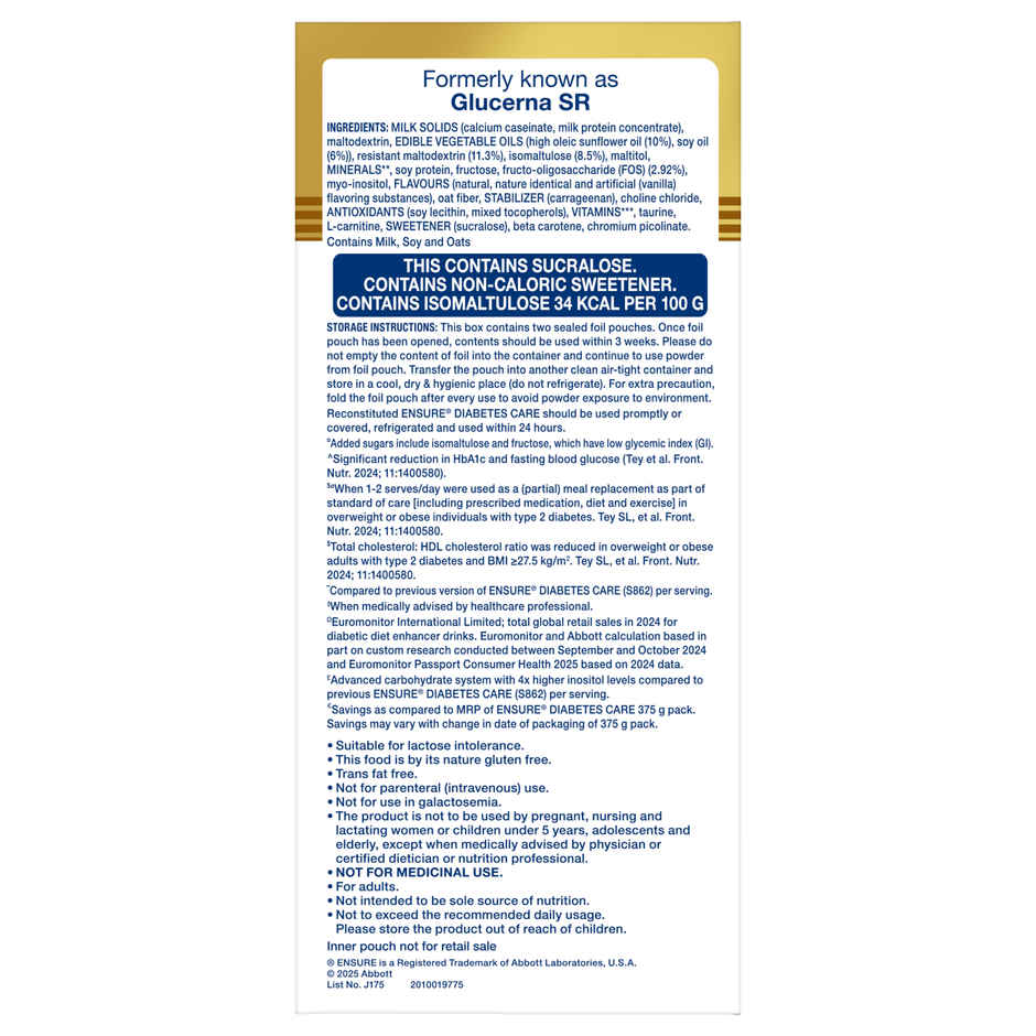 Ensure Diabetes Care Wholesome Wheat Drink Mix