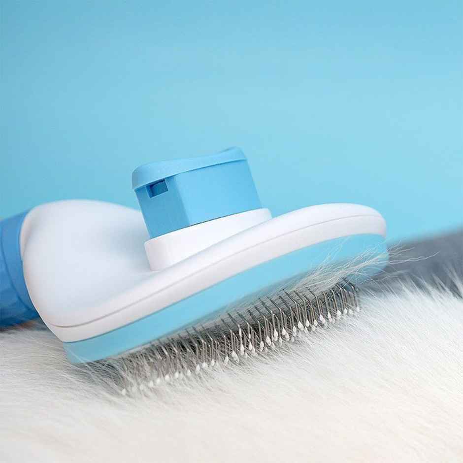 Petcrux Self Cleaning Slicker Brush, Pet Grooming Shedding Brush For Dogs And Cats