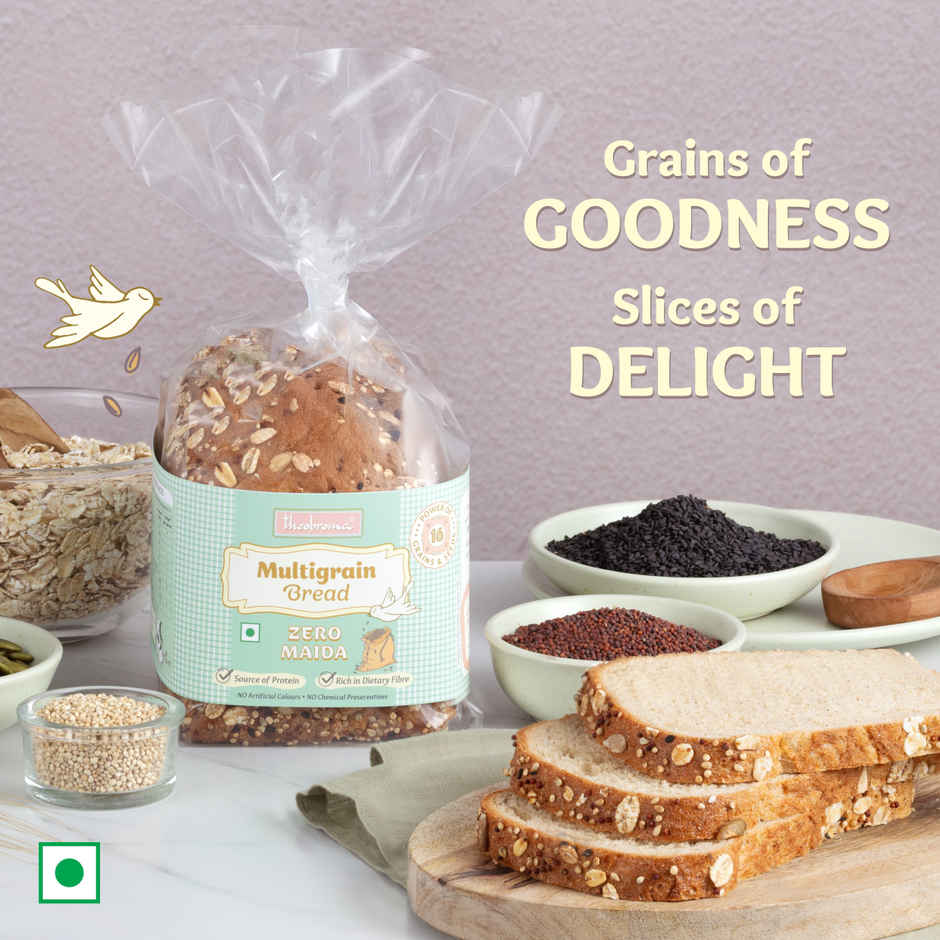 Theobroma Zero Maida Multigrain Bread | No Preservatives | No Palm Oil
