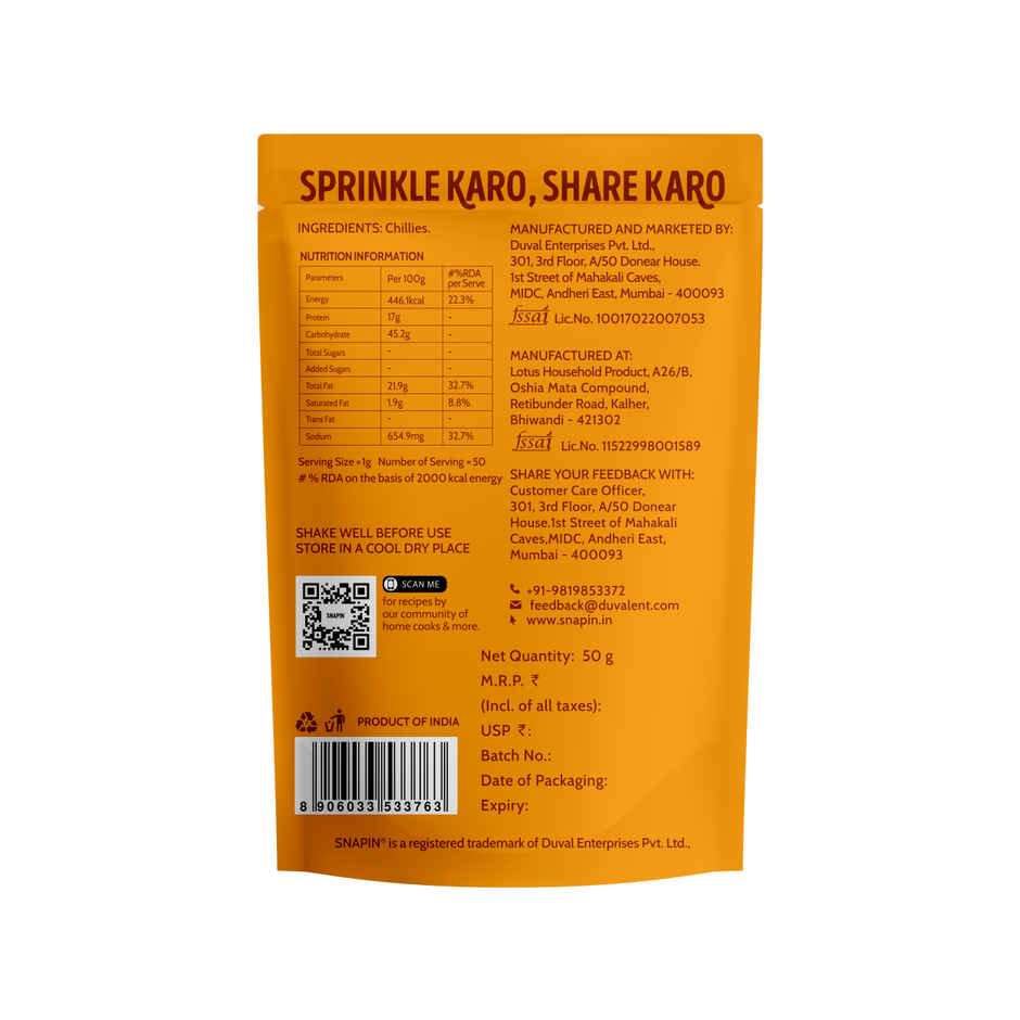 Snapin Smoked Paprika Powder