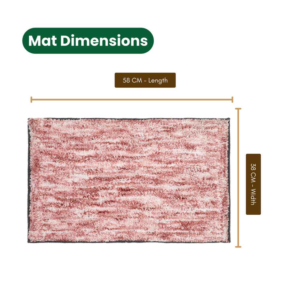 Status Spacedyeing Floor Mat | 38 x 58 cm | Peach