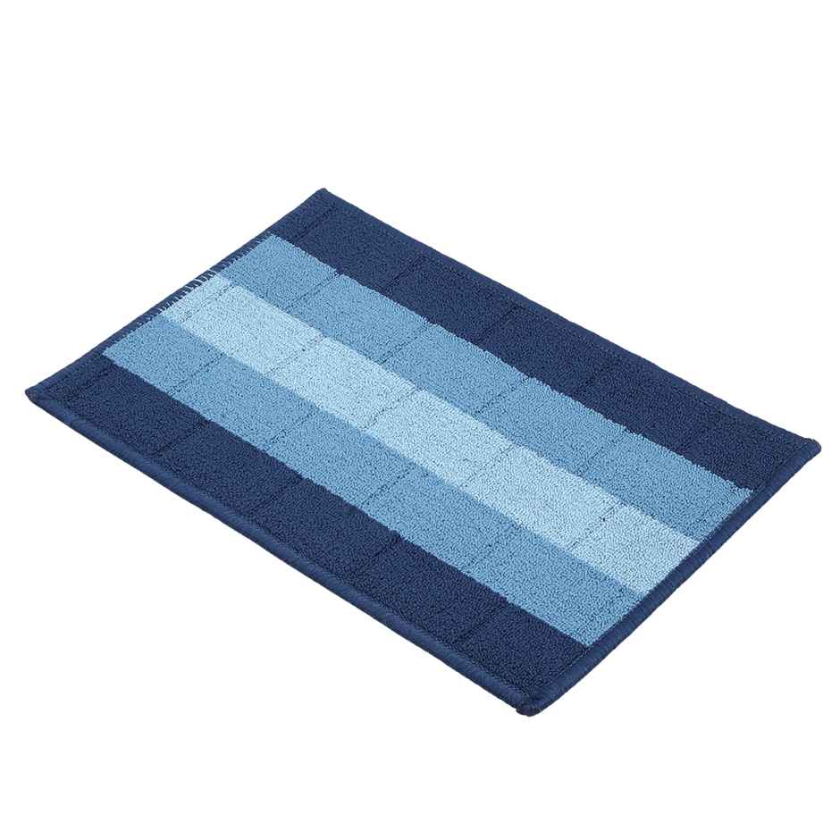 Status Iris Anti- Skid Floor Mat | 38 x 58 Cm | Blue