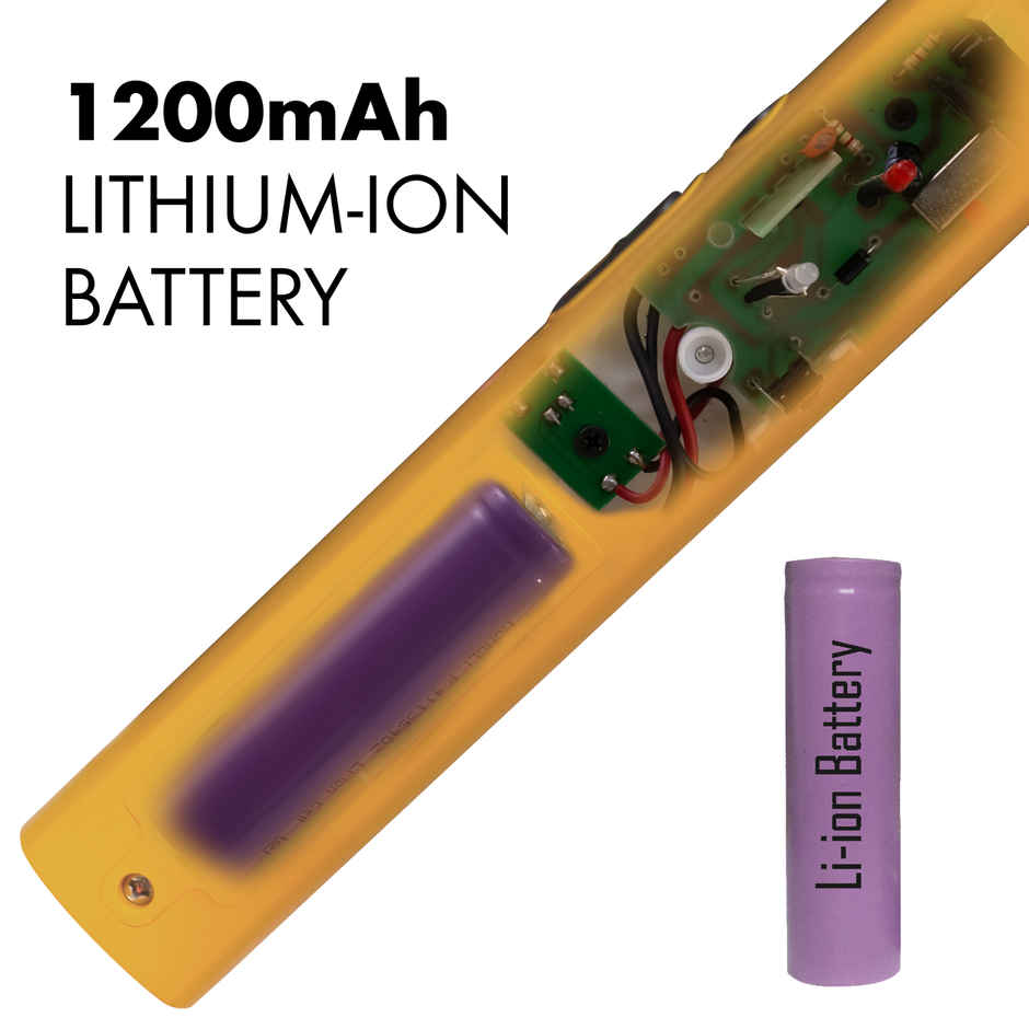 Killato Weird Wolf 2 In 1 Uv Light Mosquito Bat Racket Usb Type-C Charging, (Yellow-Black)