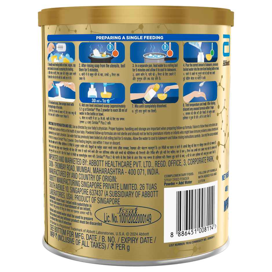 Similac Plus Stage 2 Follow Up Formula Tin