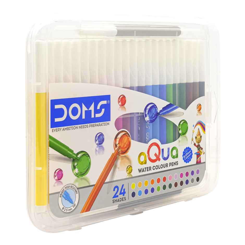 Doms Aqua 24 Shades Water Colours Pens
