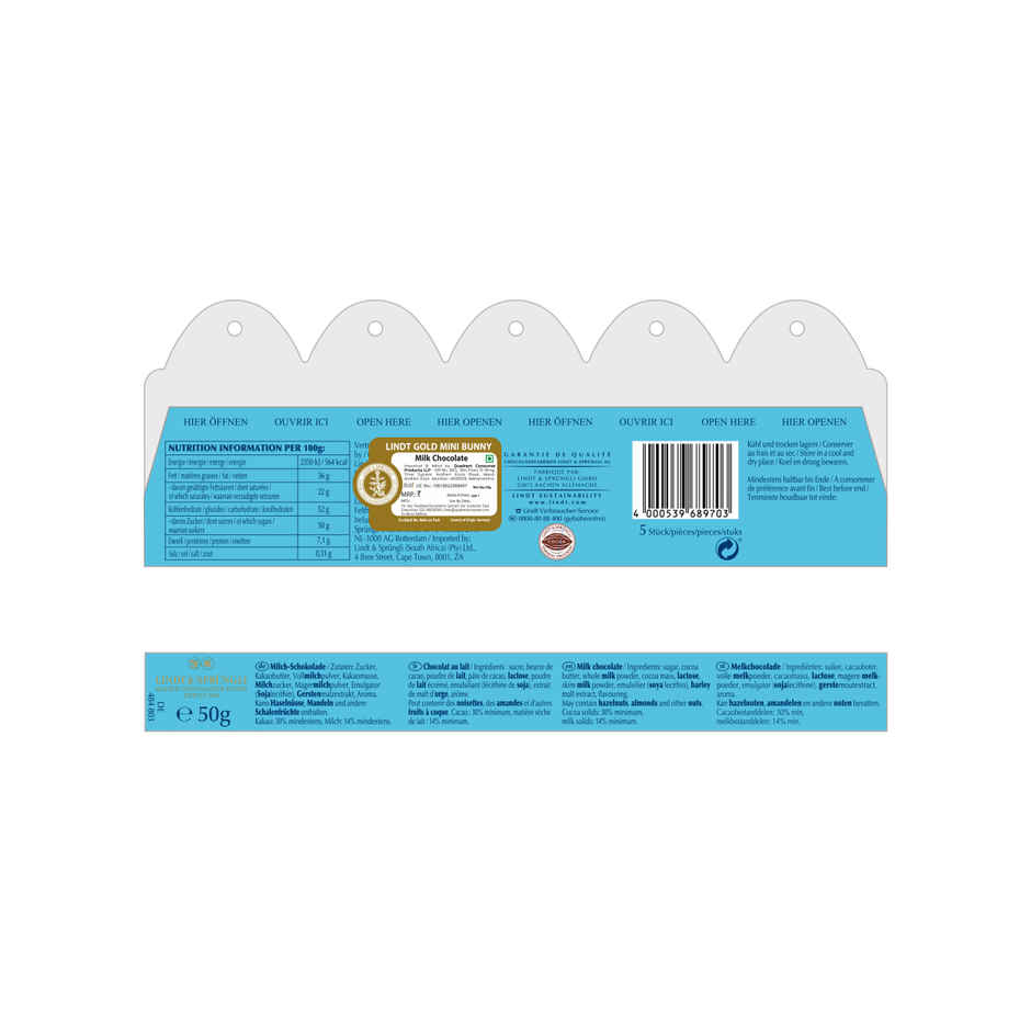 Lindt Hase Gold Bunny Mini Milk Chocolates