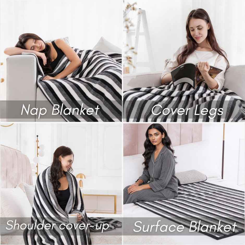 Status Polar Fleece Blanket | 125 x 210 cm | Black