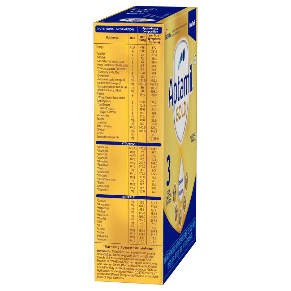 Aptamil Gold 3 Follow up Infant Formula Powder | Stage 3 | After 12 months