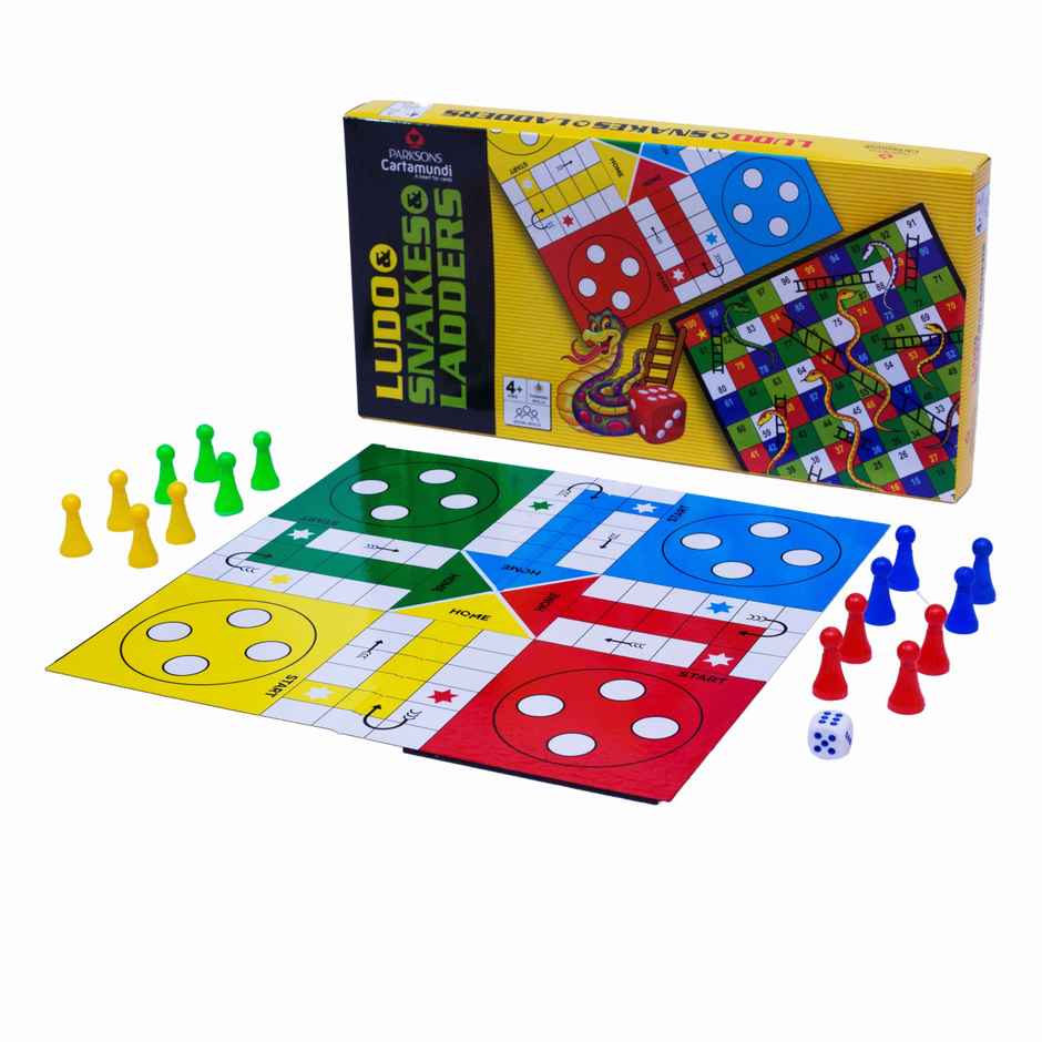 Parksons Cartamundi Cartamundi Snake & Ladder and Ludo | 2 in 1 Board Game | 4+ years