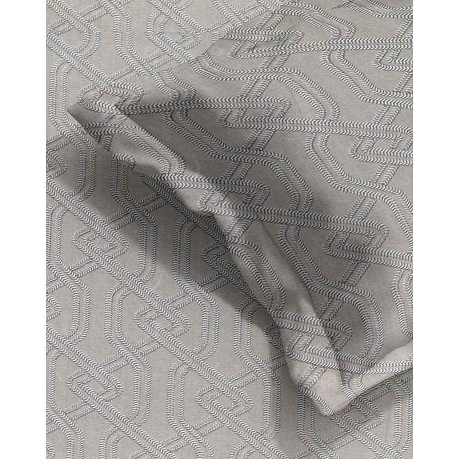 BAY6 Cotton Groovy Super Soft Double Bedsheet 120 Tc With 2 Pillow Covers - Olive