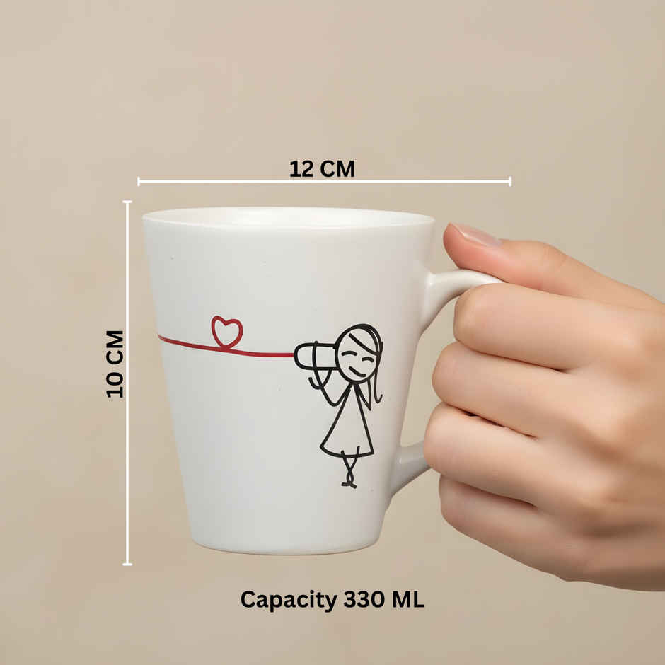 SAFFRON I Love You Couple Coffee Mug Gift for Husband Wife Anniversary Birthday Valentine