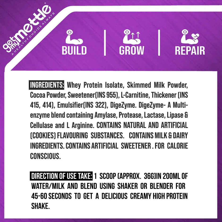 Getmymettle Iso Whey Protein (Crisp Cookies)