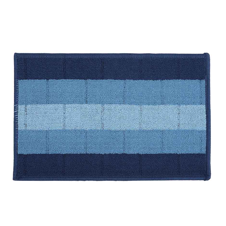 Status Iris Anti- Skid Floor Mat | 38 x 58 Cm | Blue