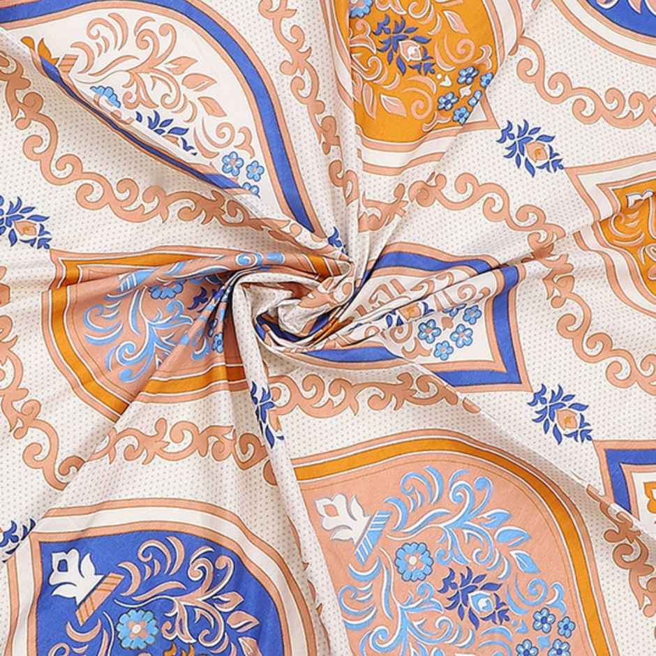 Status Value Double Ethnic Bedsheet | 79 x 87 in | Beige