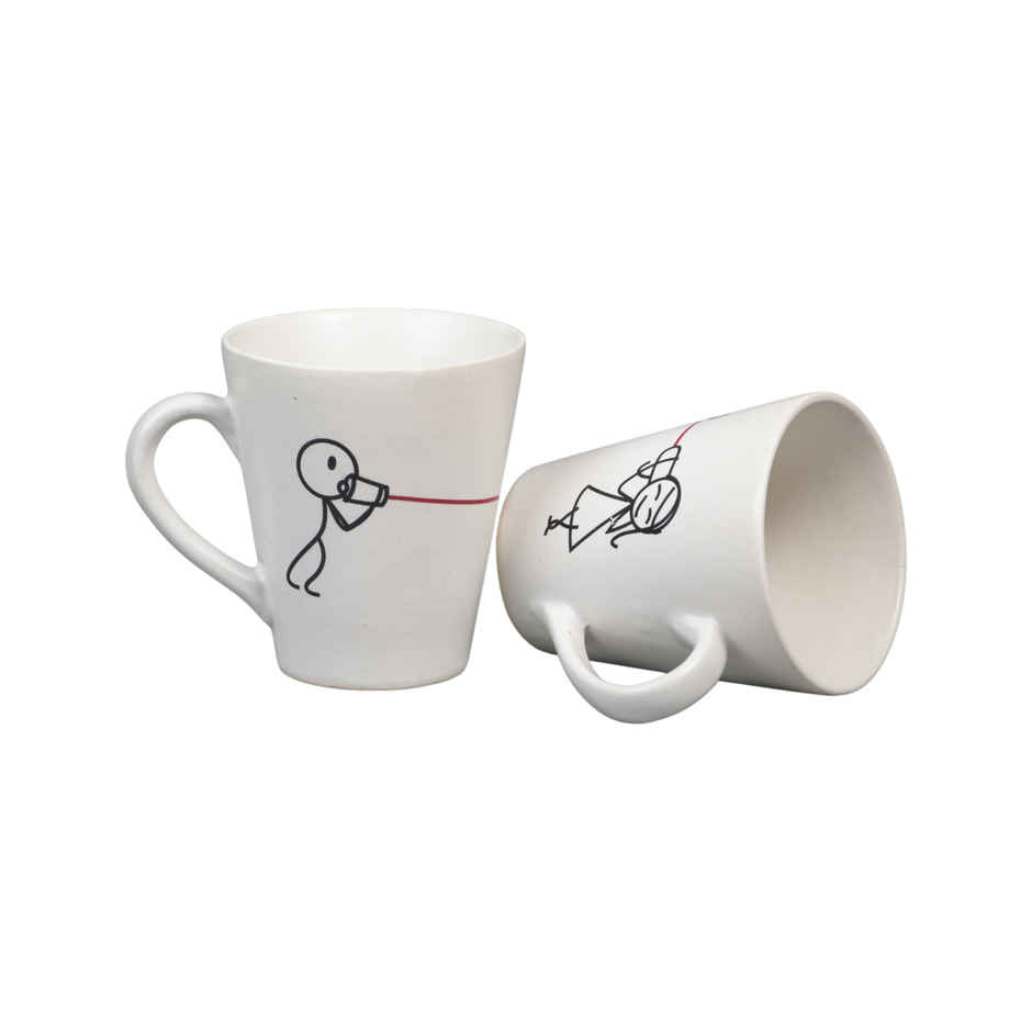 SAFFRON I Love You Couple Coffee Mug Gift for Husband Wife Anniversary Birthday Valentine