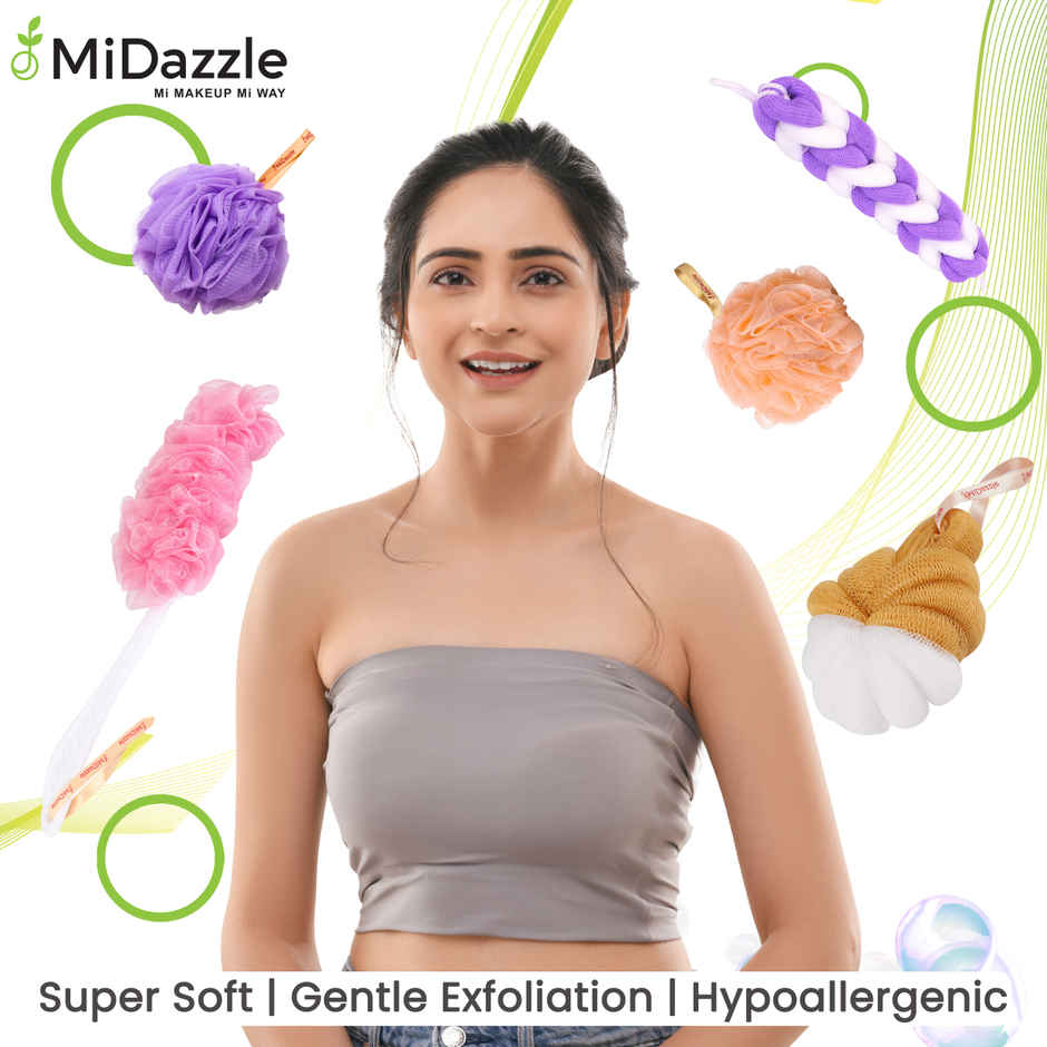 Midazzle Large Bathing Loofah Sponge Exfoliator Scrubber | Assorted | MINL6003