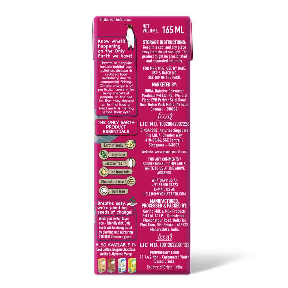 Only Earth Strawberry Oat Shake