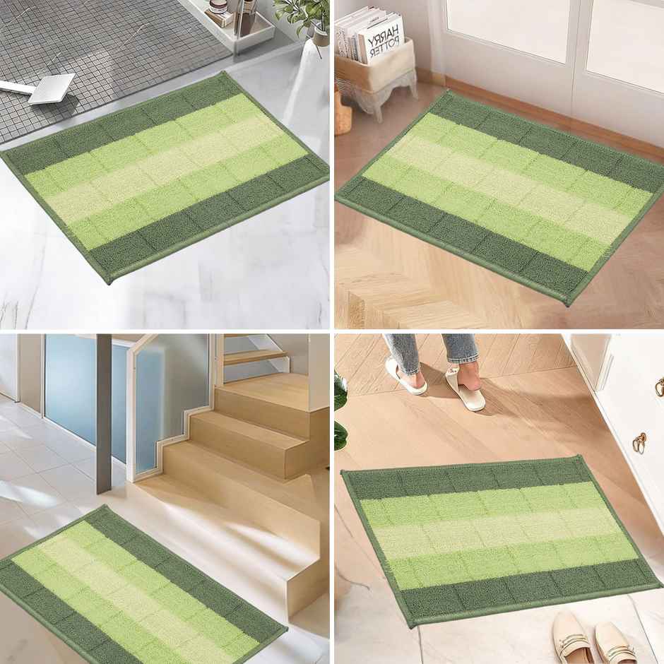 Status Iris Anti- Skid Mat | 38 x 58 cm | Green