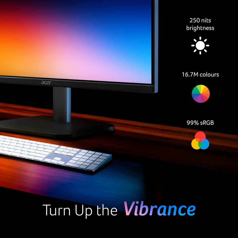 Acer EK240Y P6 21.5 Inch IPS Full HD Monitor 144Hz 1ms VRB FreeSync Eye Care Black