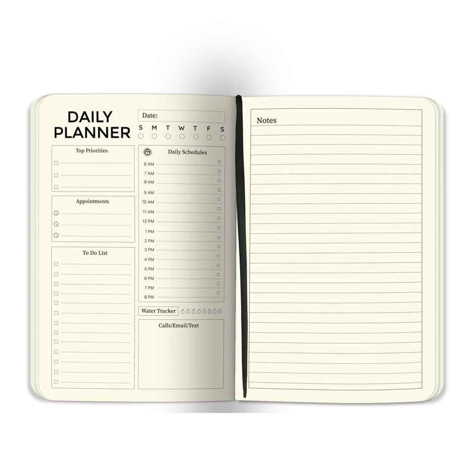 Papboo Executive Daily Planner For 3 Months (Green)
