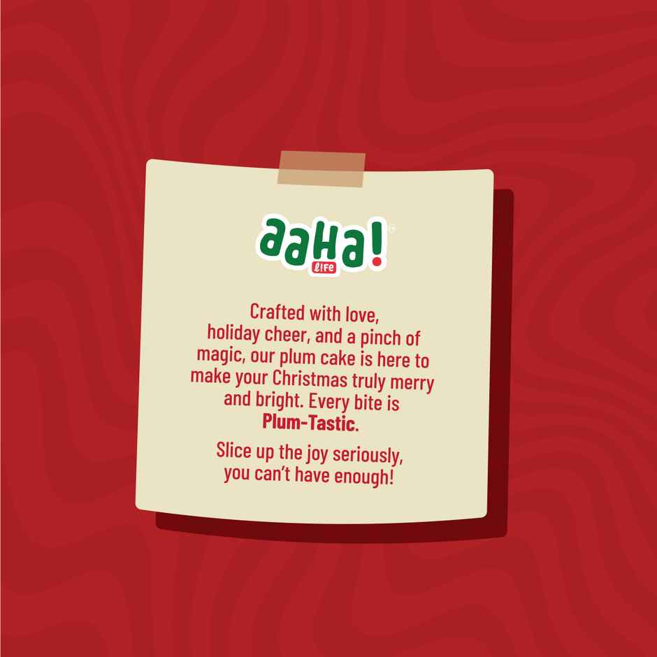 Aaha Premium Plum Cake | Eggless | Veg