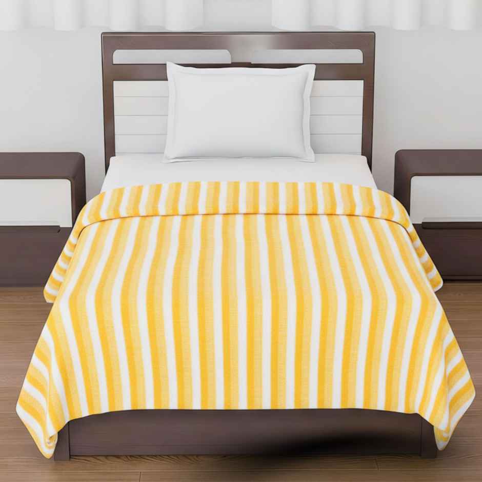 STATUS Polar Fleece | Yellow - 125 cm x 210 cm