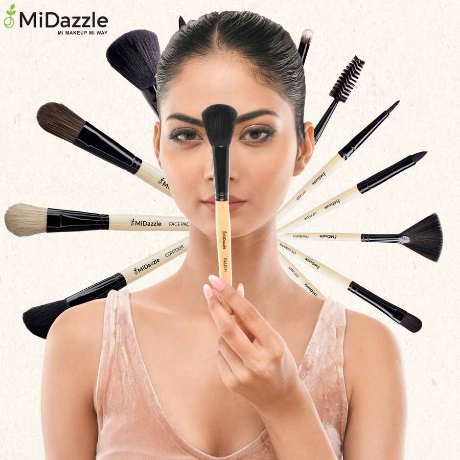 Midazzle Premium Wooden Eye Shadow Makeup Brush |MIMB1105