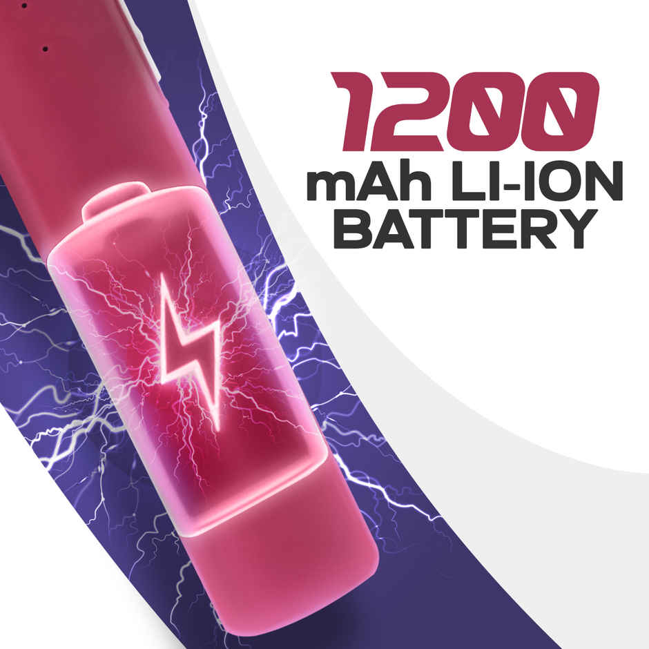 Killato Weird Wolf Heavy Duty Rechargeable Mosquito Racket Bat | Maroon