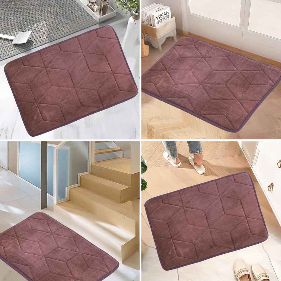 Status Memory Foam Floor Mat | 38 x 58 cm | Brown