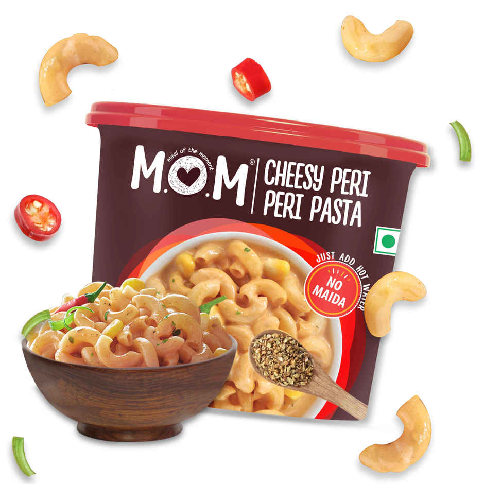 MOM Cheesy Peri Peri Instant Pasta | Quick & Cheesy