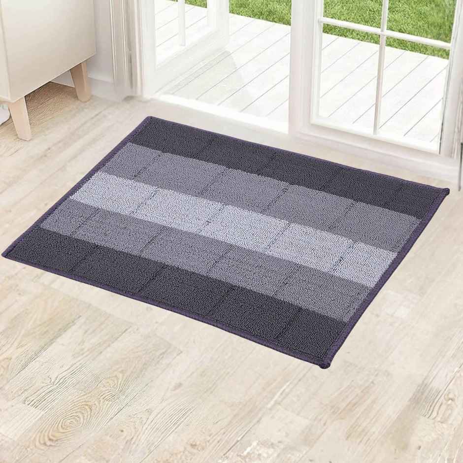 Status Iris Anti- Skid Floor Mat | 38 x 58 cm | Grey