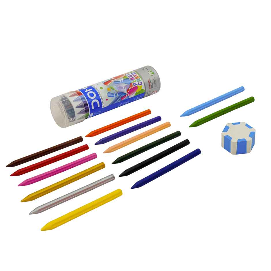Doms 14 Shades (Tin) Plastic Crayons | Smooth Coloring