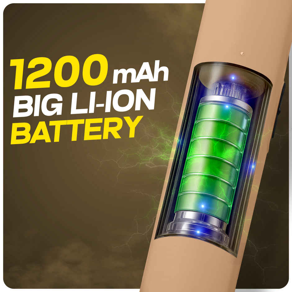 Killato Weird Wolf 2 In 1 Uv Light Mosquito Bat Racket Usb Type-C Charging, (Peach-Black)