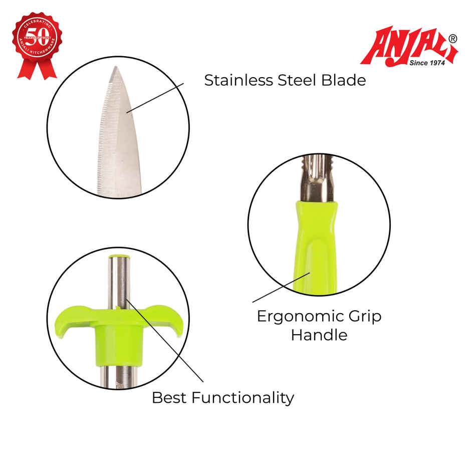Anjali Vibgyor Kitchen Set | Gas Stove Lighter, Kitchen Knife, Peeler