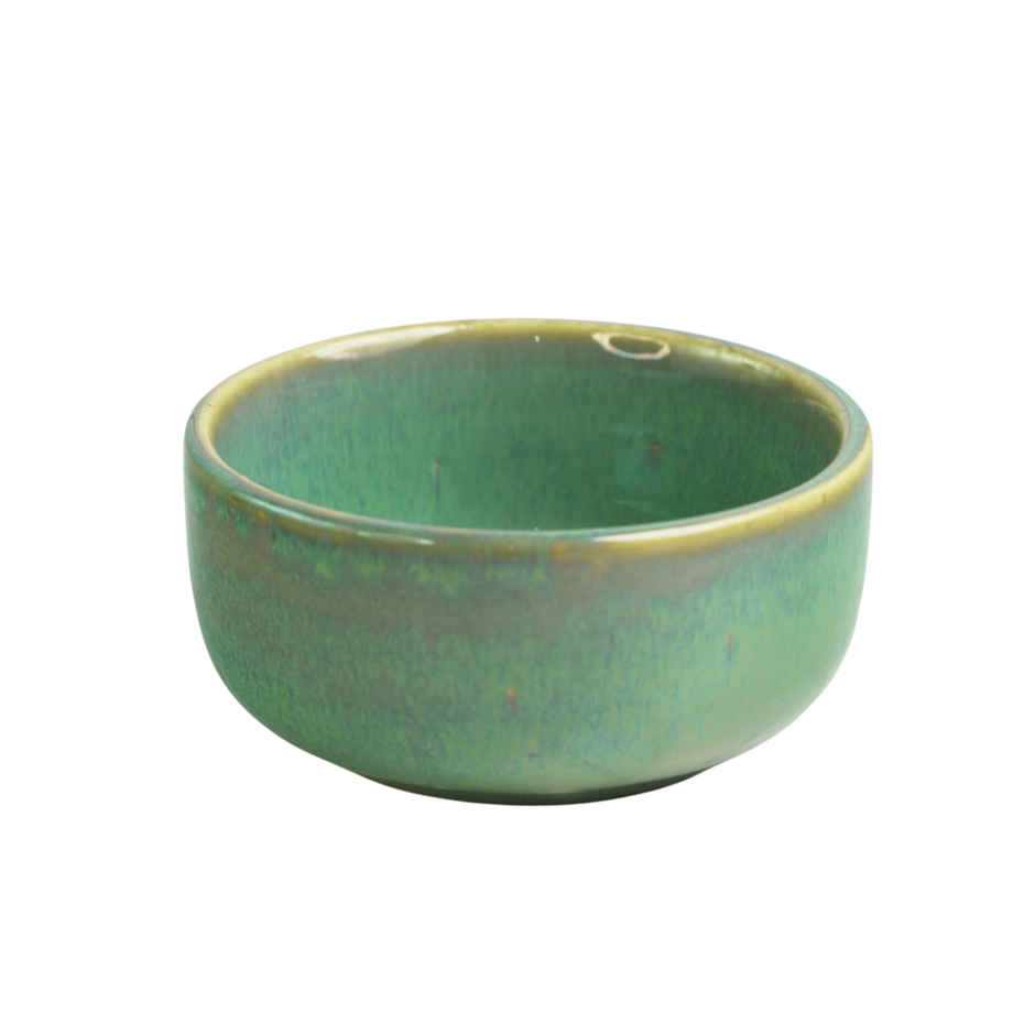 Capsicum Pattern Ceramic Bowl Set | Jade Green - 150 ml