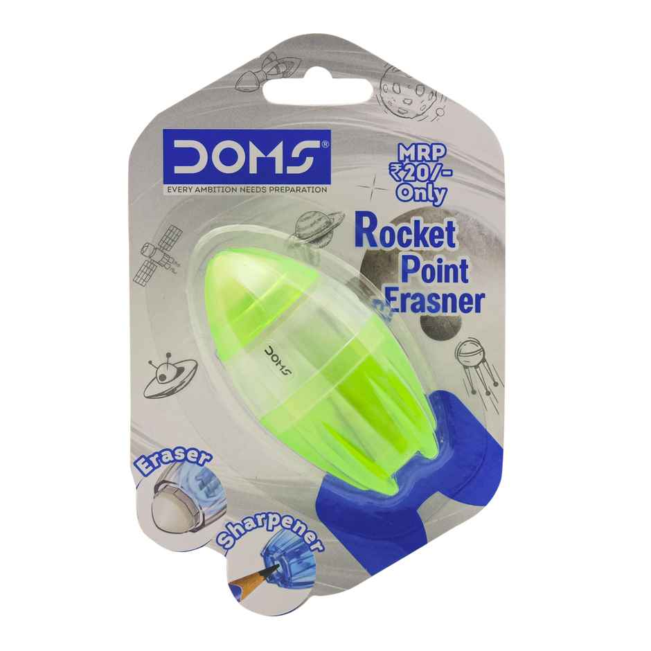 Doms Rocket Point Erasner Sharpner | Assorted