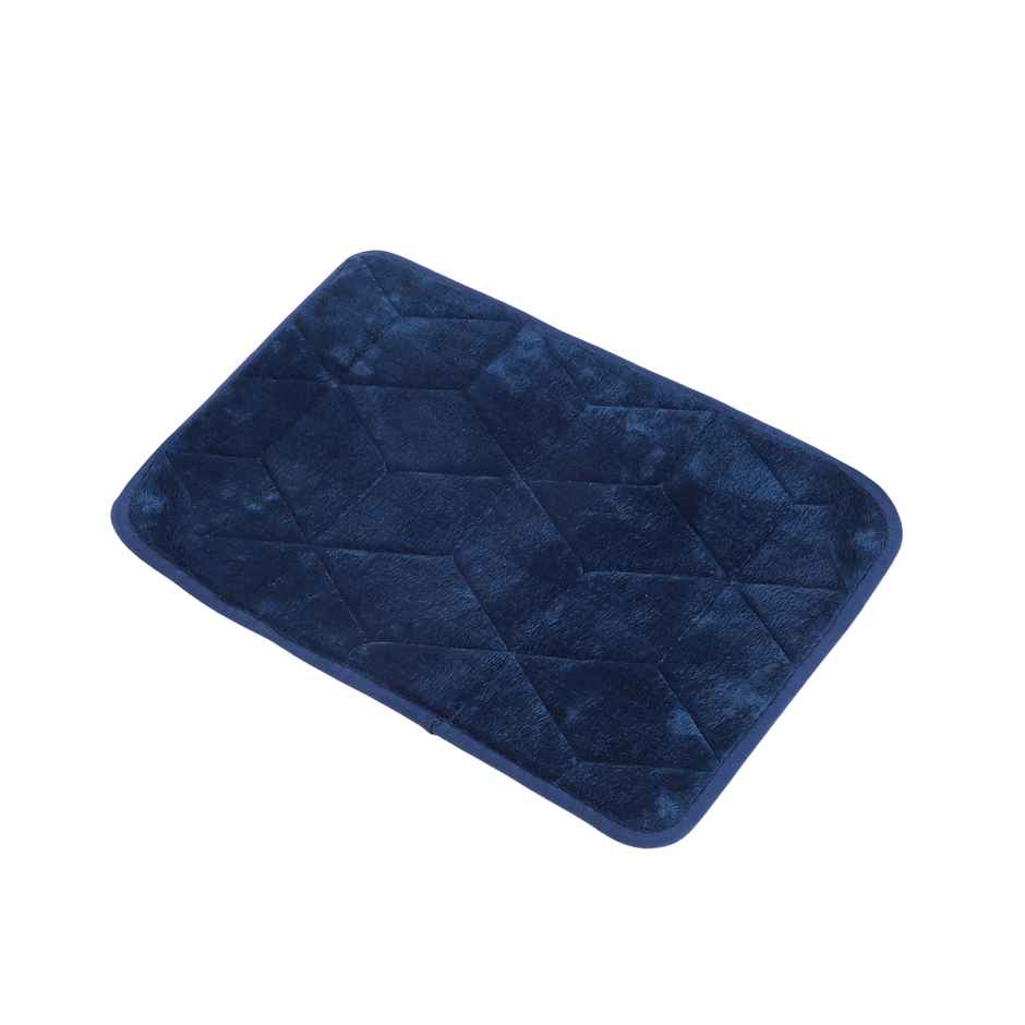 Status Anti-Skid Memory Foam Mat | 38 x 58 cm | Blue