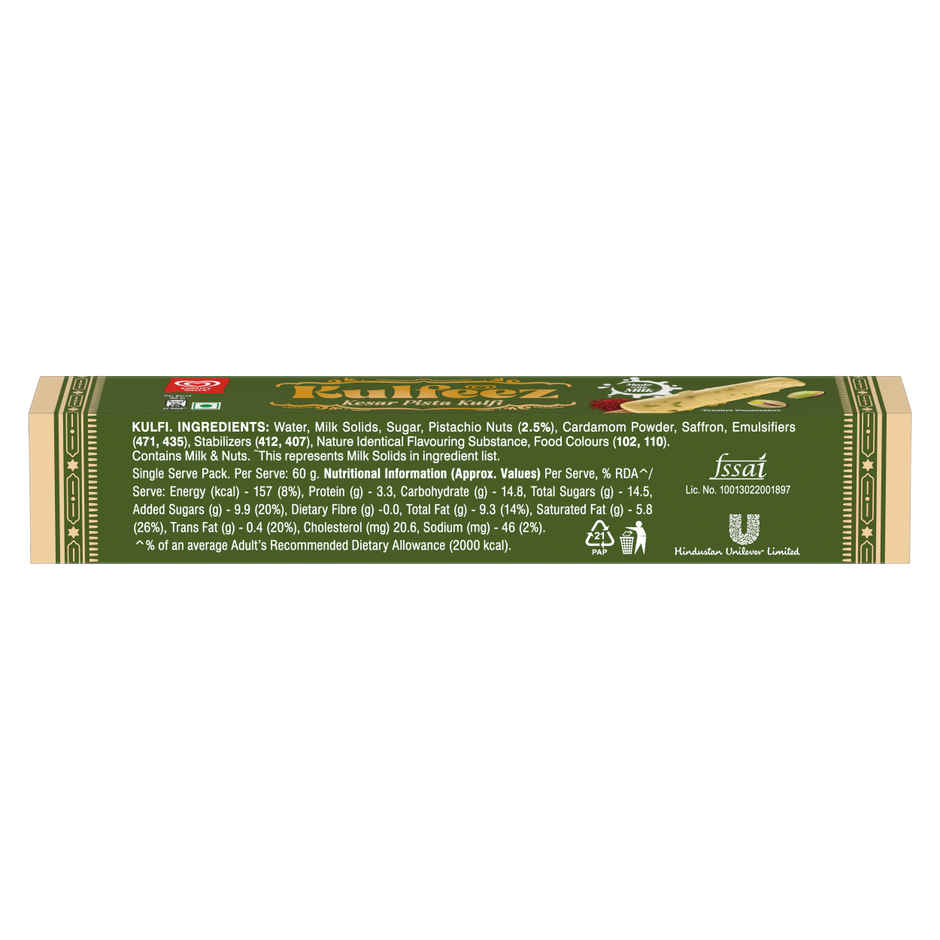 Kwality Wall's Kesar Pista Kulfi Stick