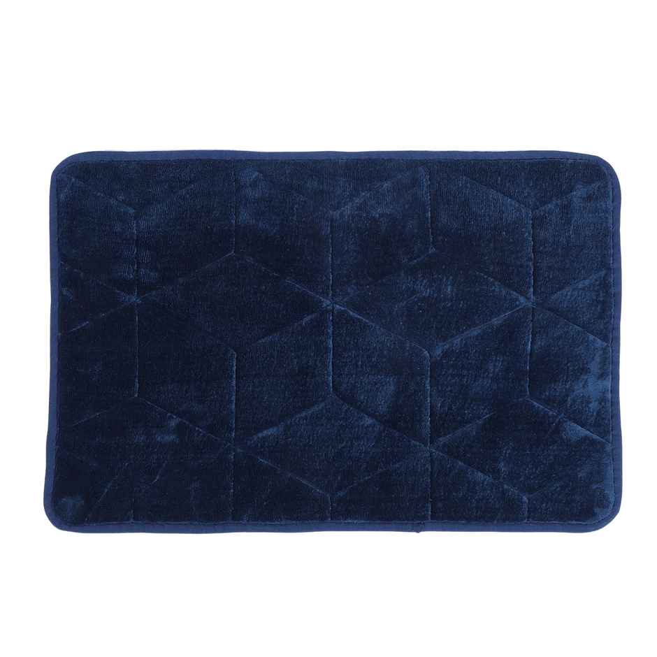 Status Anti-Skid Memory Foam Mat | 38 x 58 cm | Blue